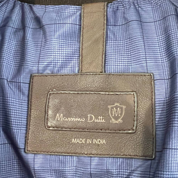 Massimo Dutti Napa Bomber Jacket with Epaulettes (US/S) - Picture 8 of 11